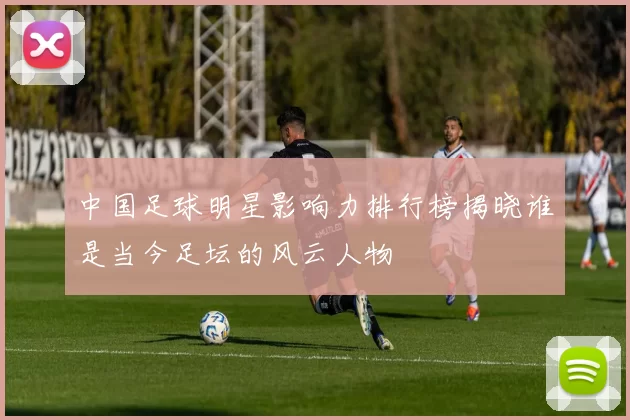 中国足球明星影响力排行榜揭晓谁是当今足坛的风云人物
