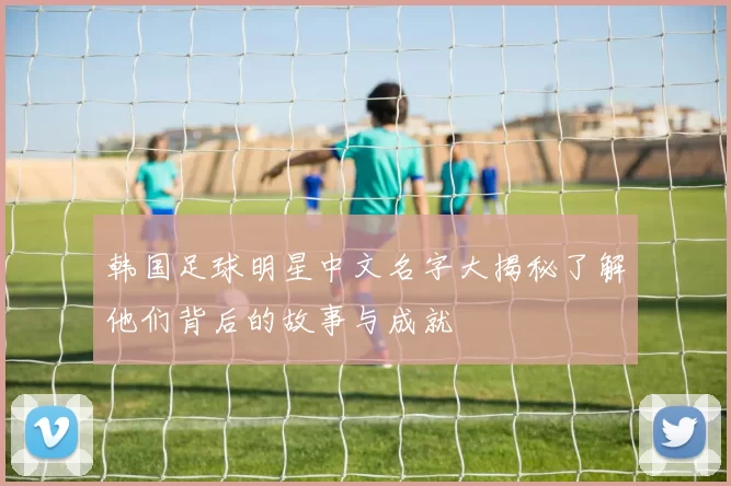 韩国足球明星中文名字大揭秘了解他们背后的故事与成就