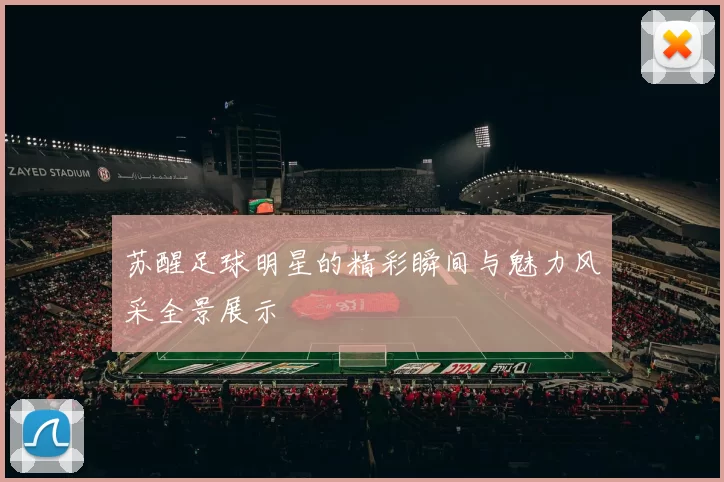 苏醒足球明星的精彩瞬间与魅力风采全景展示